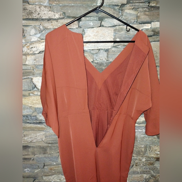 Banana Republic NWT dress, burnt caramel, size 6 short sleeves - Picture 4 of 12